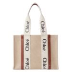 WOODY TOTE BAG IN LINEN