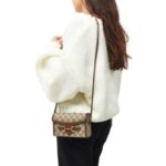 BEIGE AND DARK BROWN GG SUPREME CANVAS HORSEBIT 1955 MINI CROSSBODY BAG
