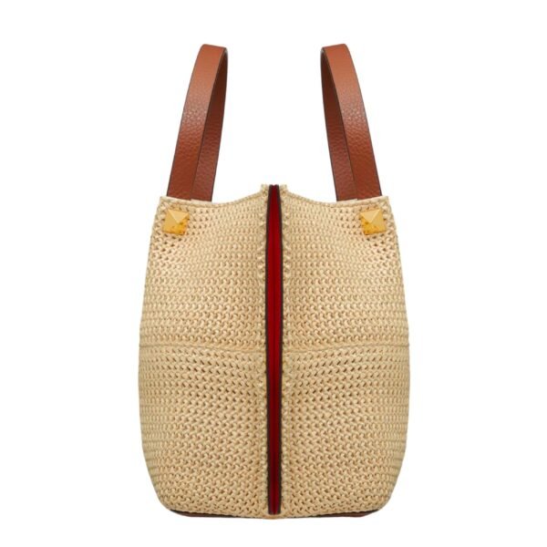 VALENTINO MEDIUM STRAW SUMMER TOTE