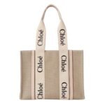 WOODY TOTE BAG IN LINEN