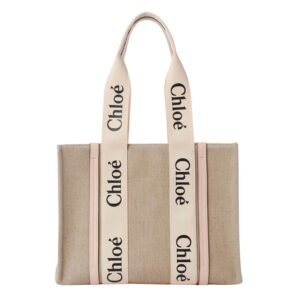 WOODY TOTE BAG IN LINEN