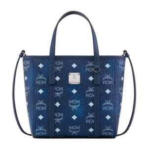 MCM TONI TOP ZIP SHOPPER IN VISETOS