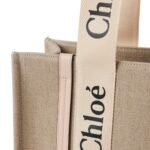 WOODY TOTE BAG IN LINEN