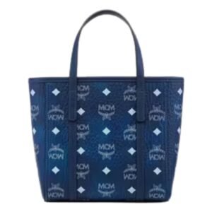 MCM TONI TOP ZIP SHOPPER IN VISETOS