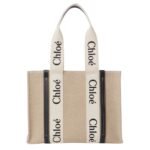 WOODY TOTE BAG IN LINEN