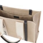 WOODY TOTE BAG IN LINEN