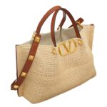 VALENTINO MEDIUM STRAW SUMMER TOTE