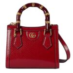 GUCCI DIANA PYTHON TOTE BAG