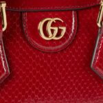 GUCCI DIANA PYTHON TOTE BAG