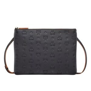 MCM AREN CROSSBODY POUCH IN MONOGRAM LEATHER