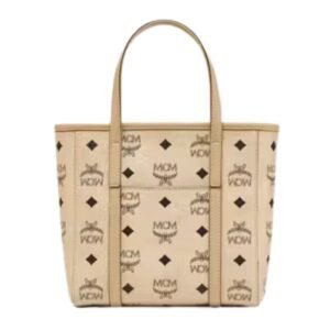 MCM TONI TOP ZIP SHOPPER IN VISETOS