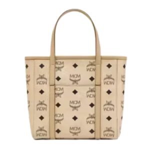 MCM TONI TOP ZIP SHOPPER IN VISETOS