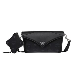 MCM VISETOS MONOGRAM FLAT POUCH SHOULDER BAG