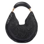 SUMMER BANANA HOBO BAG IN RAFFIA