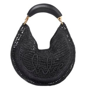 SUMMER BANANA HOBO BAG IN RAFFIA