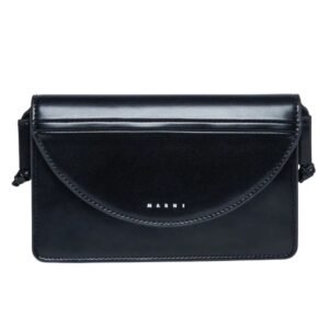 MARNI LOGO PRINT SHOULDER BAG