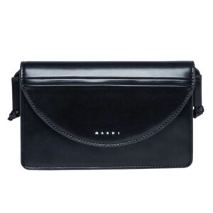 MARNI LOGO PRINT SHOULDER BAG