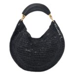 SUMMER BANANA HOBO BAG IN RAFFIA