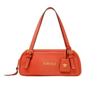 VERSACE TAG BOWLING SHOULDER BAG