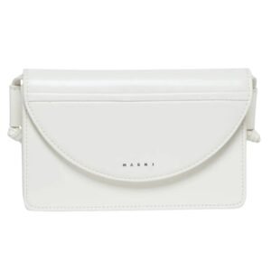 MARNI LOGO PRINT SHOULDER BAG