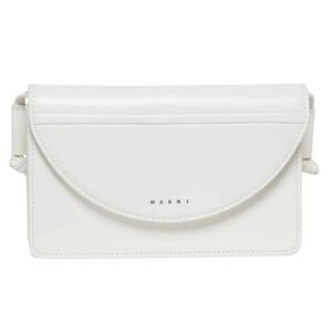 MARNI LOGO PRINT SHOULDER BAG