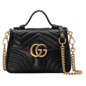 GG MARMONT SMALL TOP HANDLE BAG