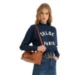 CHLOE SMALL PARATY 24 BAG IN SHINY LEATHER