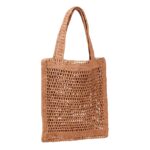 SUMMER BANANA RAFFIA EFFECT TOTE BAG