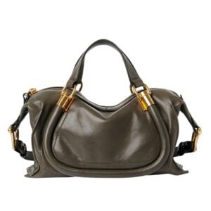 CHLOE SMALL PARATY 24 BAG IN SHINY LEATHER