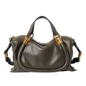 CHLOE SMALL PARATY 24 BAG IN SHINY LEATHER