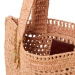 SUMMER BANANA RAFFIA EFFECT TOTE BAG