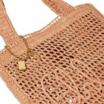 SUMMER BANANA RAFFIA EFFECT TOTE BAG