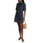 GG MINI RAFFIA EFFECT BUCKET BAG