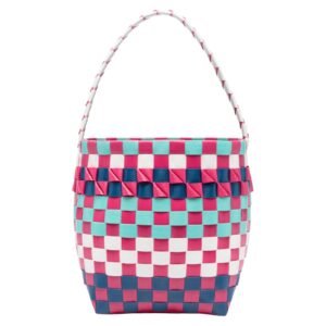 MARNI KIDS MINI LOGO PATCH INTERWOVEN BAG