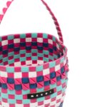 MARNI KIDS MINI LOGO PATCH INTERWOVEN BAG