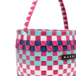 MARNI KIDS MINI LOGO PATCH INTERWOVEN BAG