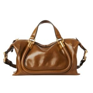 CHLOE SMALL PARATY 24 BAG IN SHINY LEATHER