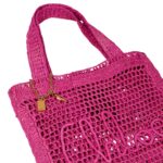 SUMMER BANANA RAFFIA EFFECT TOTE BAG
