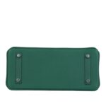 HERMES SHOULDER BIRKIN LIGHT 29 VERT MOYEN EVERCOLOR PALLADIUM HARDWARE