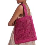 SUMMER BANANA RAFFIA EFFECT TOTE BAG