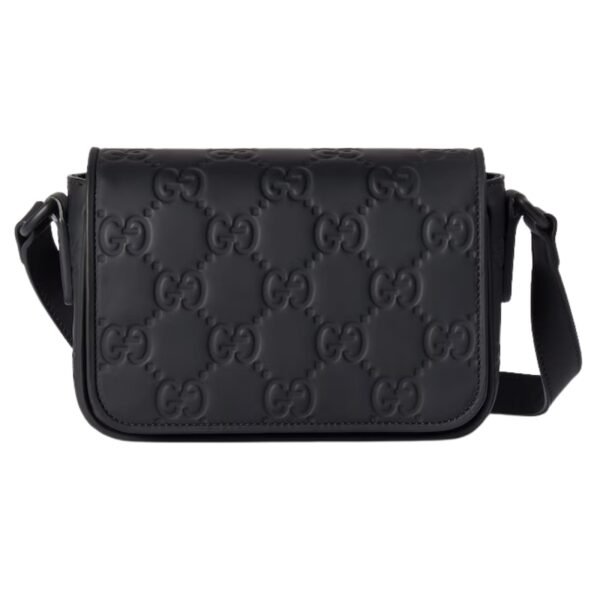 RUBBER EFFECT MINI MESSENGER BAG