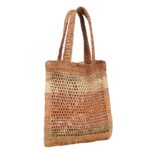 SUMMER BANANA RAFFIA EFFECT TOTE BAG
