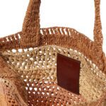 SUMMER BANANA RAFFIA EFFECT TOTE BAG