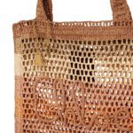 SUMMER BANANA RAFFIA EFFECT TOTE BAG