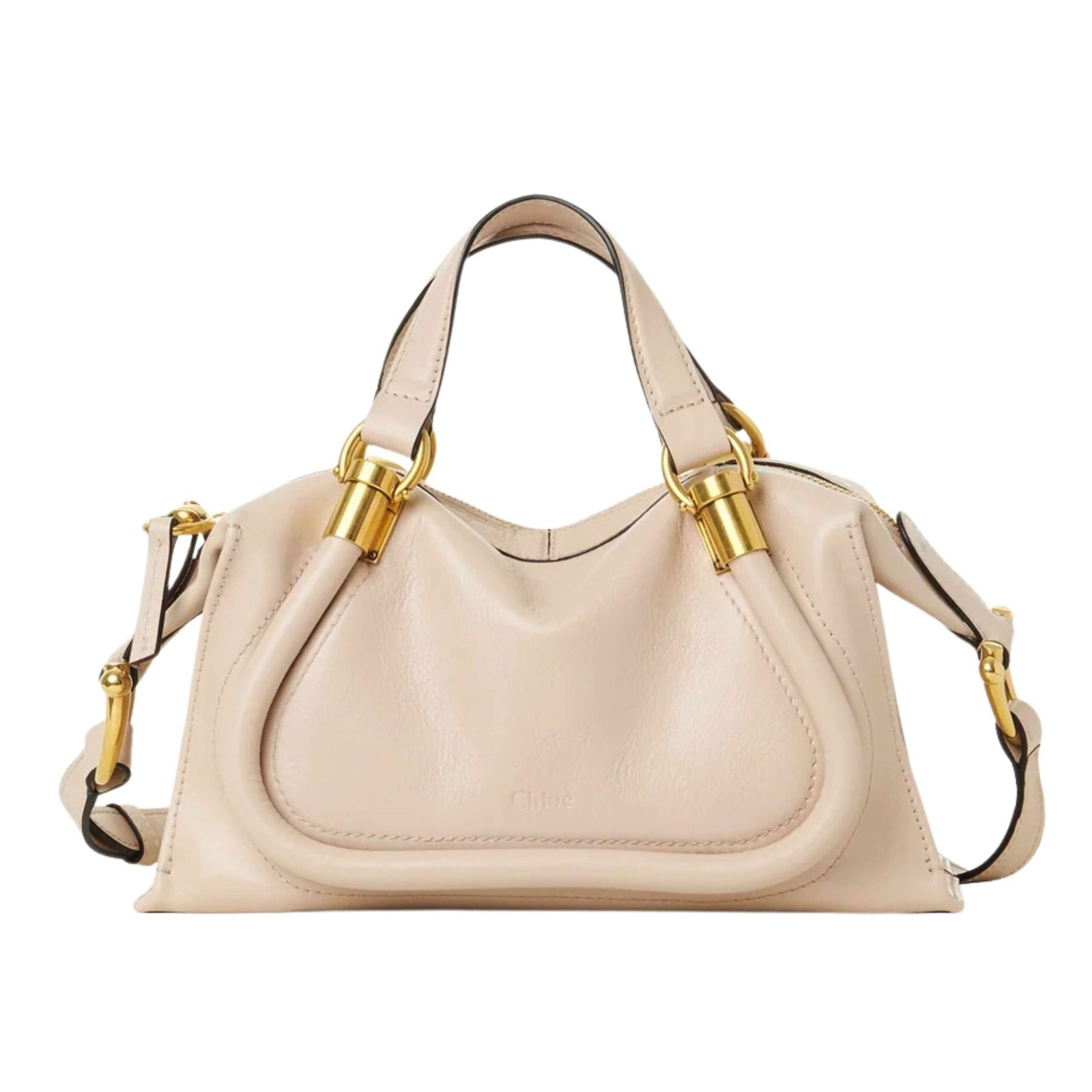 CHLOE SMALL PARATY 24 BAG IN SHINY LEATHER