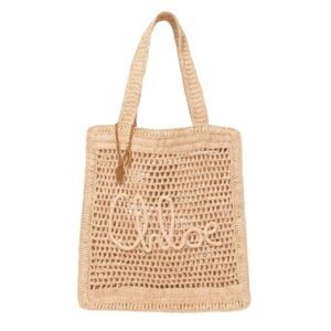SUMMER BANANA TOTE BAG IN RAFFIA