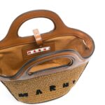 MARNI TROPICALIA LOGO EMBROIDERED TOTE BAG
