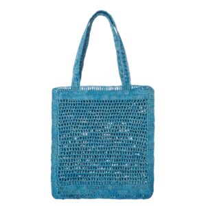 SUMMER BANANA TOTE BAG IN RAFFIA