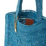 SUMMER BANANA TOTE BAG IN RAFFIA