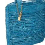 SUMMER BANANA TOTE BAG IN RAFFIA
